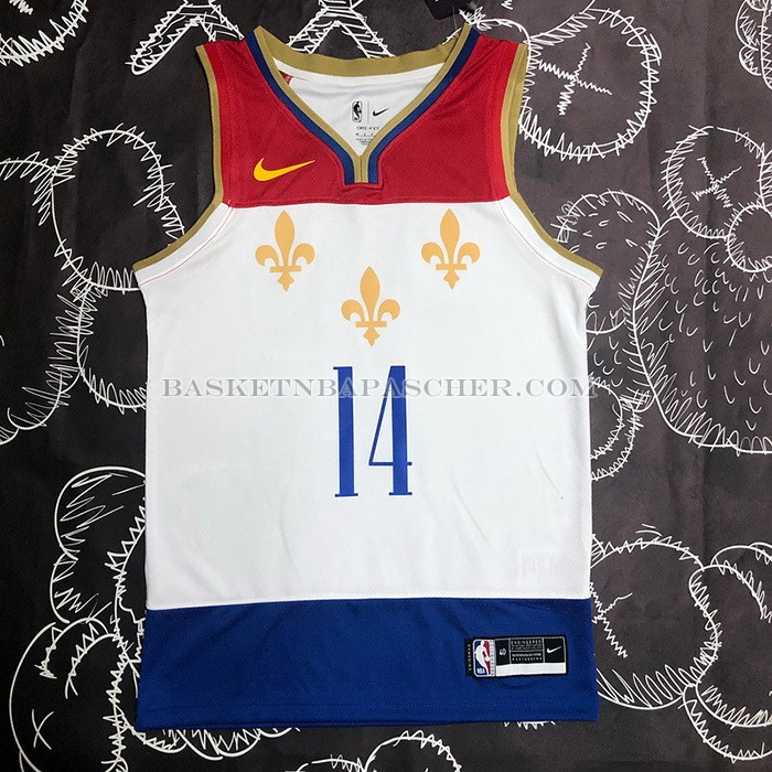 Maillot New Orleans Pelicans Brandon Ingram NO 14 Ville 2020-21 Blanc
